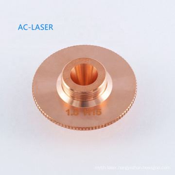 Laser cutting parts chrome-coated Laser nozzle for Raytools laser cutting head D32 H15 M14 double layer